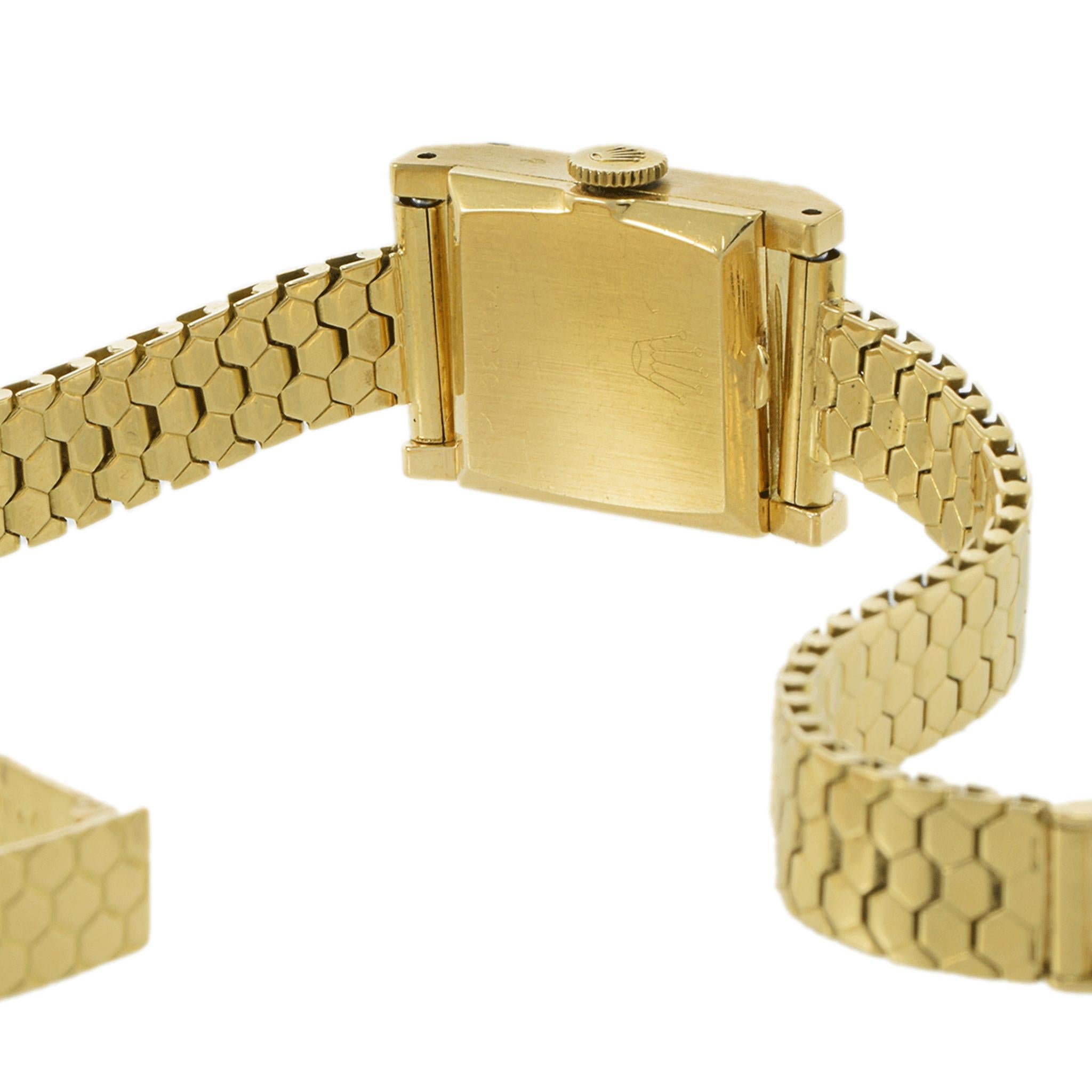 Jahrgang 1952 Rolex Precision 18KT Gelbgold Ref. 8790 im Zustand „Gut“ im Angebot in New York, NY