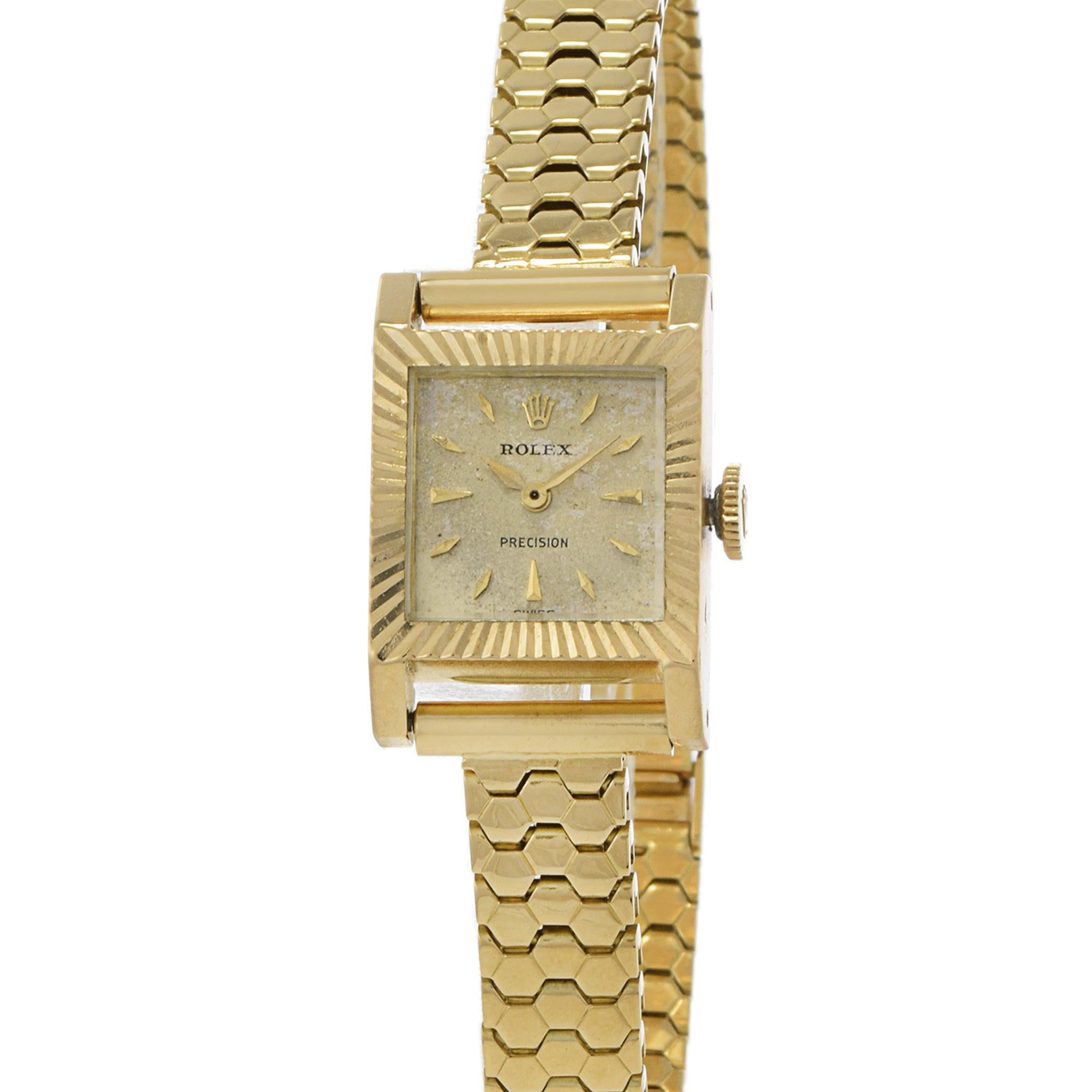 Jahrgang 1952 Rolex Precision 18KT Gelbgold Ref. 8790 im Angebot 1