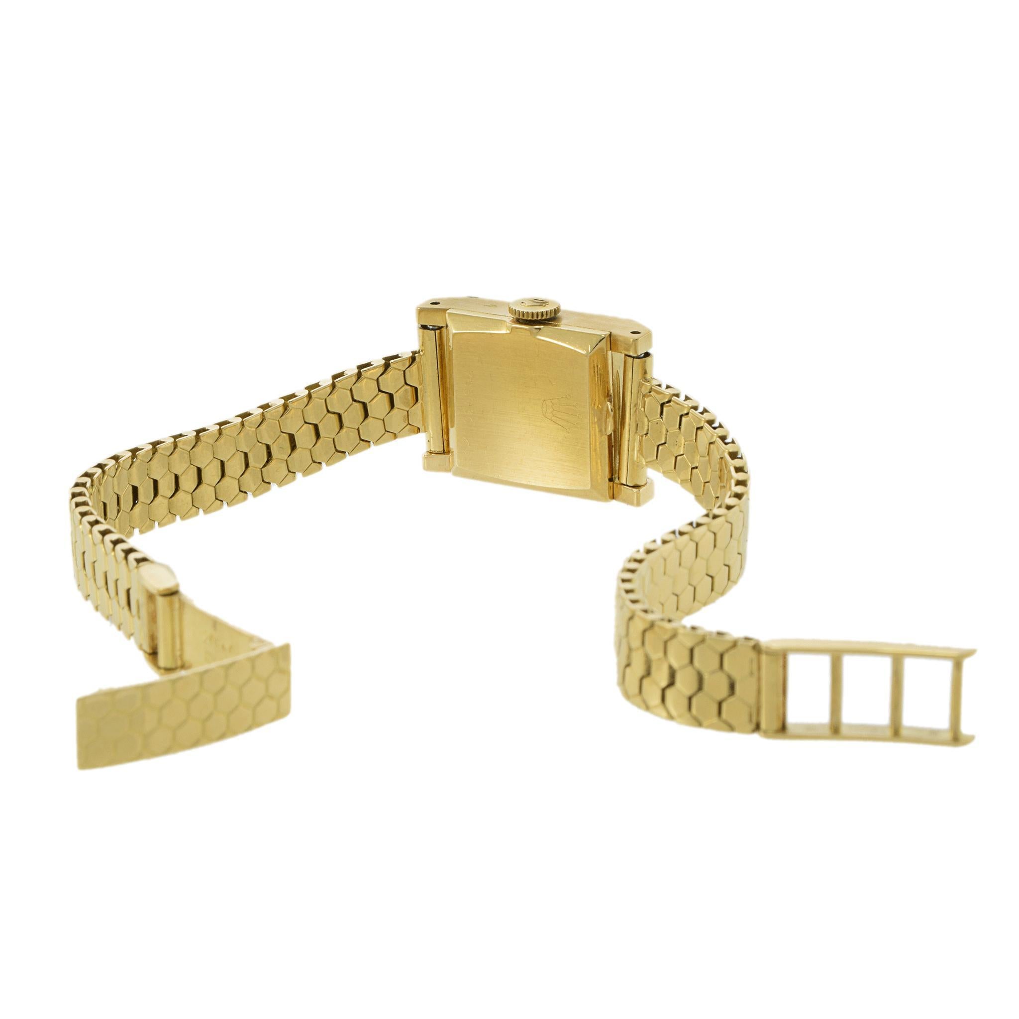 Jahrgang 1952 Rolex Precision 18KT Gelbgold Ref. 8790 im Angebot 3