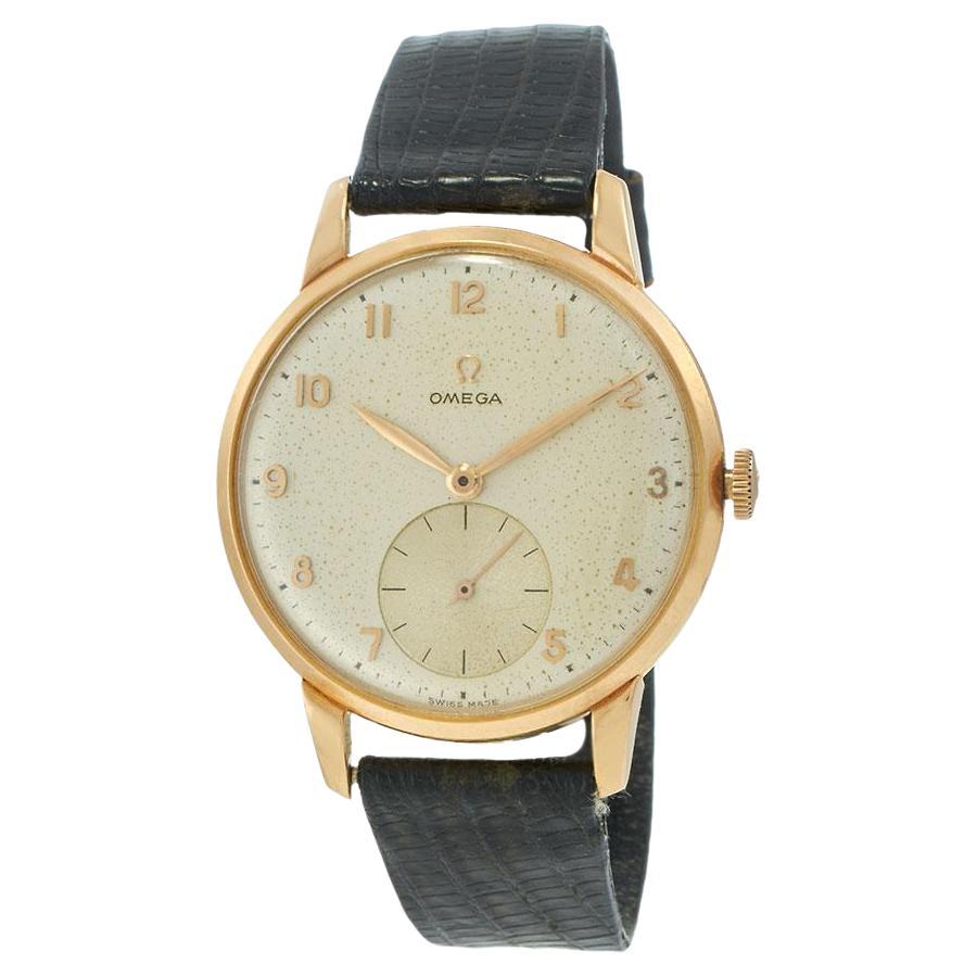 Vintage 1954 Omega 37MM 18KT Rose Gold Ref. 2687 “Jumbo” Papers