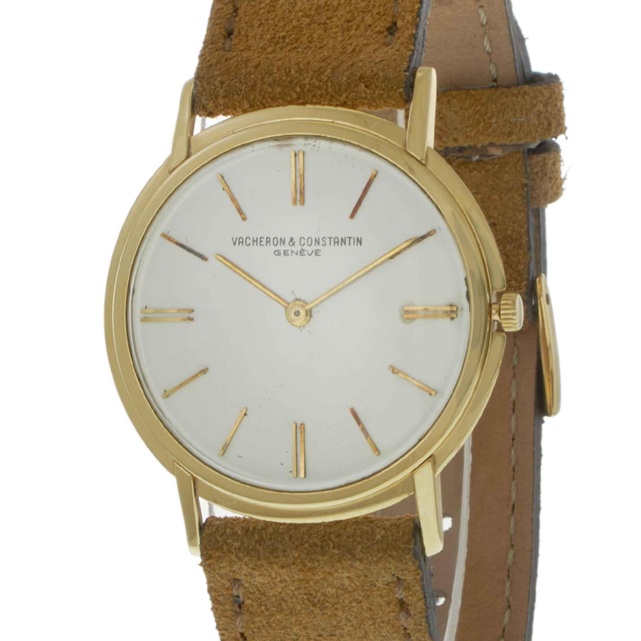 Vintage 1955 Vacheron Constantin Ref. 6100 - Viento manual Cal. 1003 en Bueno estado para la venta en New York, NY