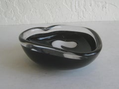 Vintage 1957 Coquille para Flygsfors de Paul Kedelv Studio A Tazón de cristal Suecia