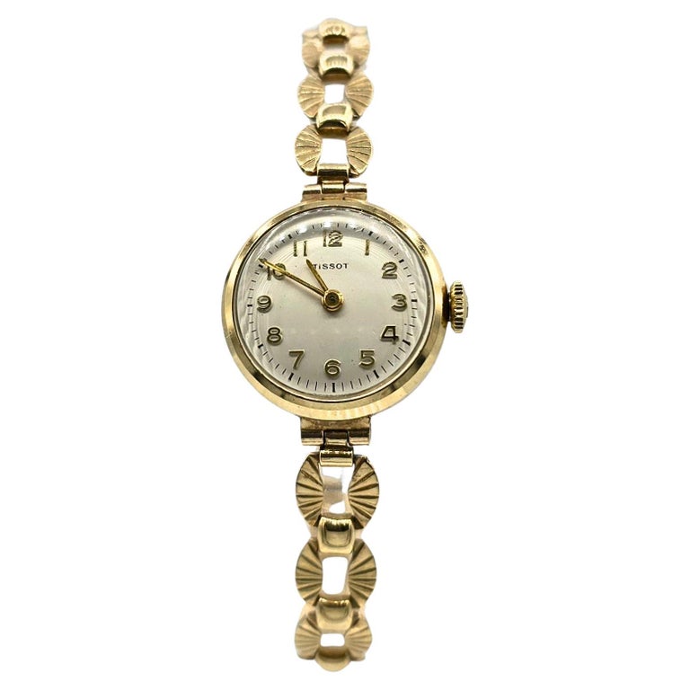 Vintage 1957 Tissot 9k Gold Ladies Watch with Original Box  display picture 2