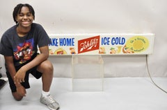 Vintage 1958 Jos. Schiltz Large 73" Lighted Brewing Beer Advertisement Bar Sign