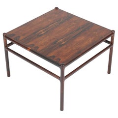 Vintage 1960 Danish Square Rosewood Coffee or Corner Table with Nice Details