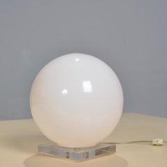 Vintage 1960 Lucite Globe Table Lamp