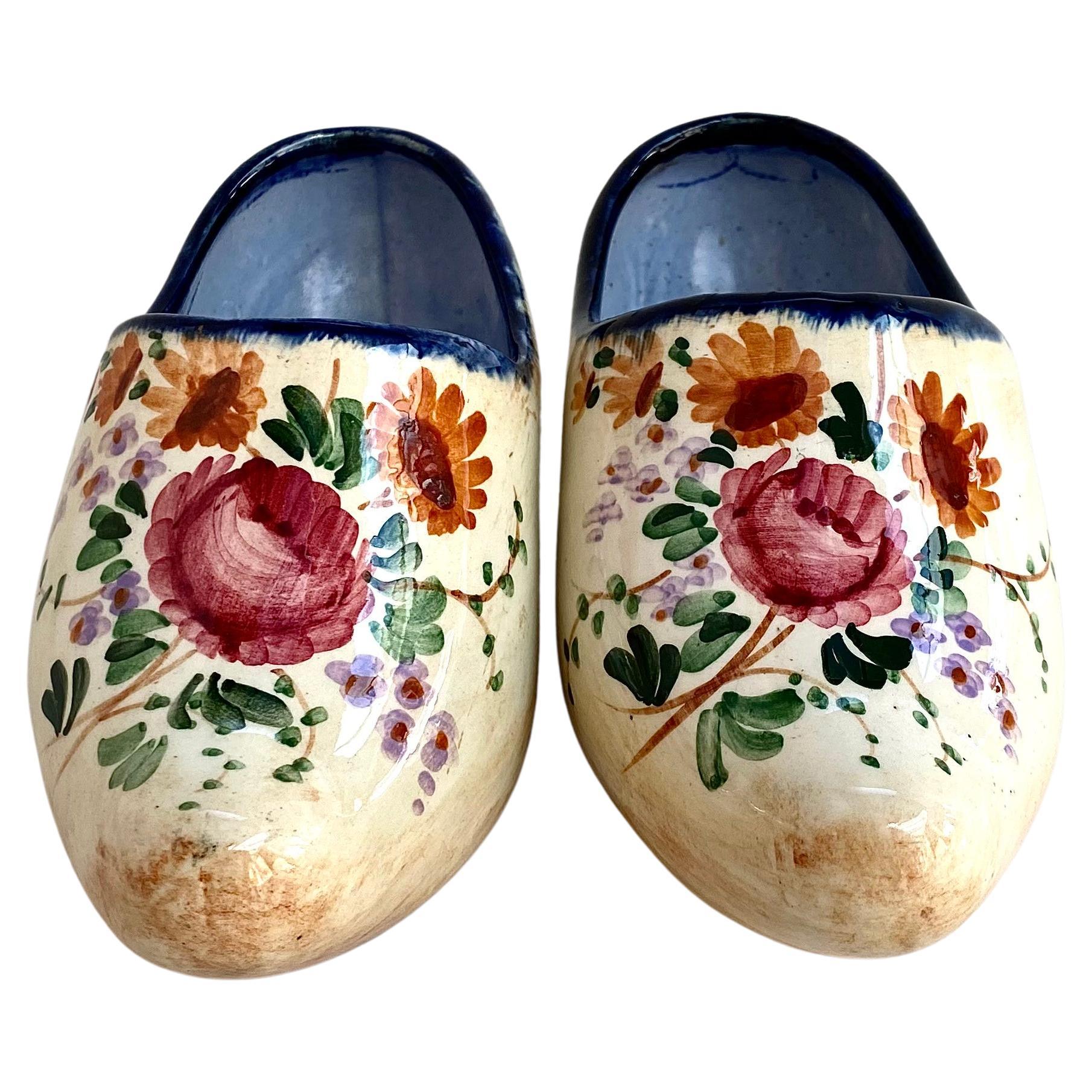 Chaussures ou porte- Trinkets décoratifs en porcelaine vintage de 1960, Belgique en vente