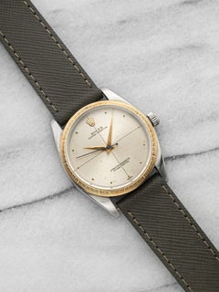 Vintage 1960 Rolex Zephyr Oyster Perpetual 1008 TT Crosshair Dial Auto 34mm