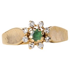 Anillos de cóctel esmeralda