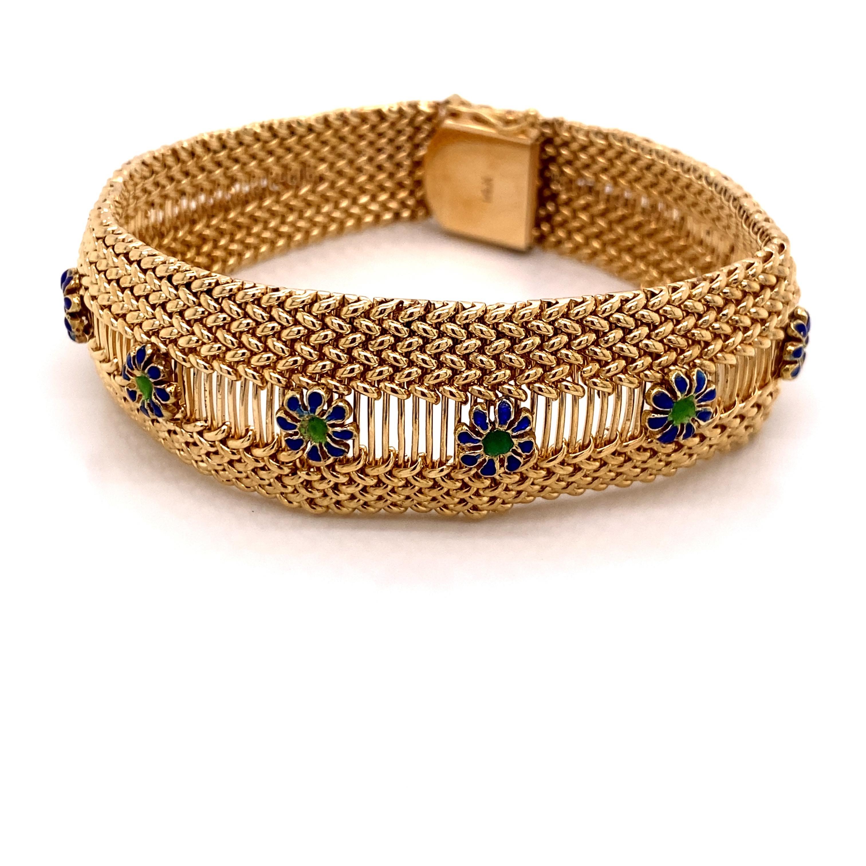 vintage gold mesh bracelet
