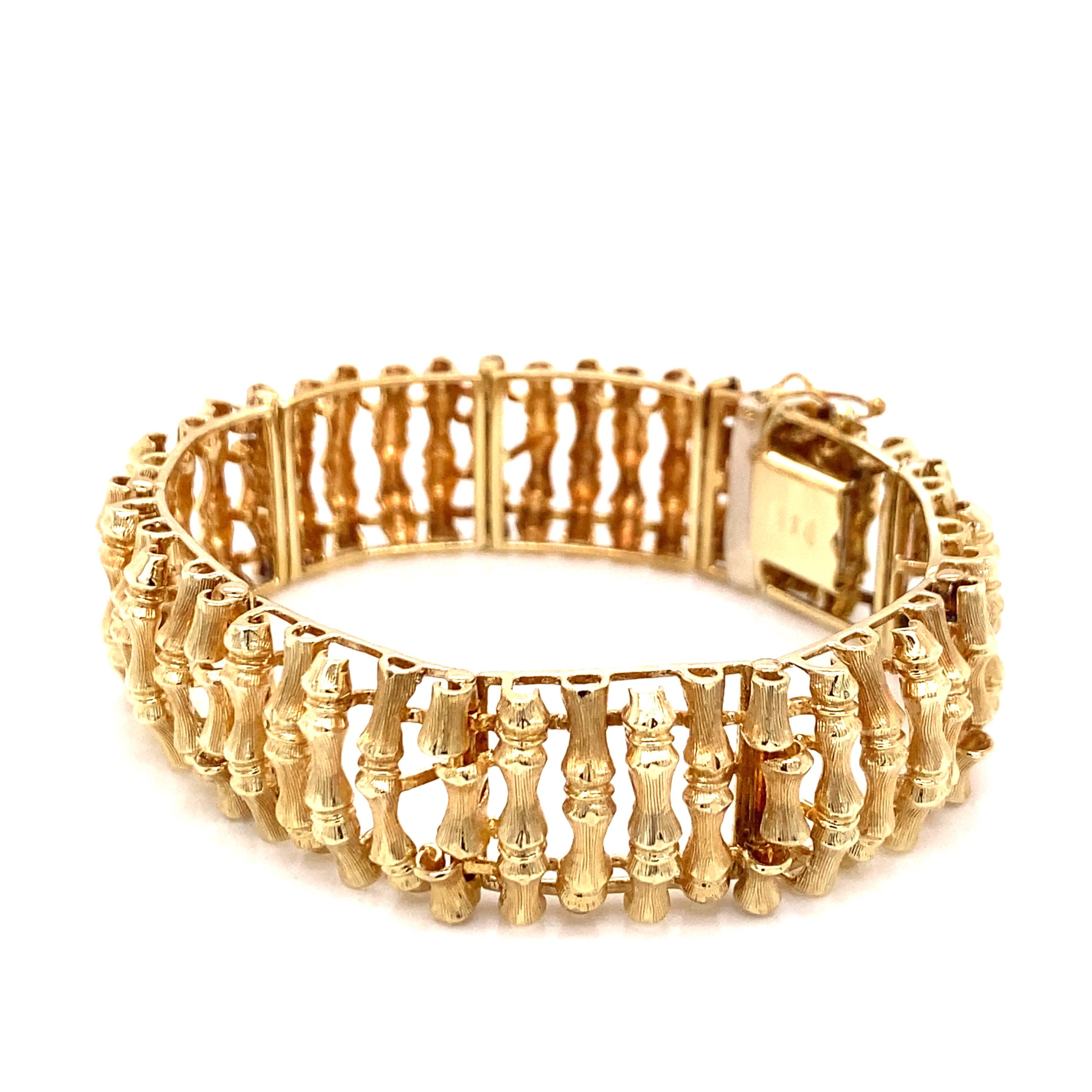 long gold bracelet