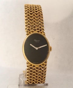 Vintage 1960s 18 Karat Gold and Diamonds Chopard Ladies Mechanical Watch