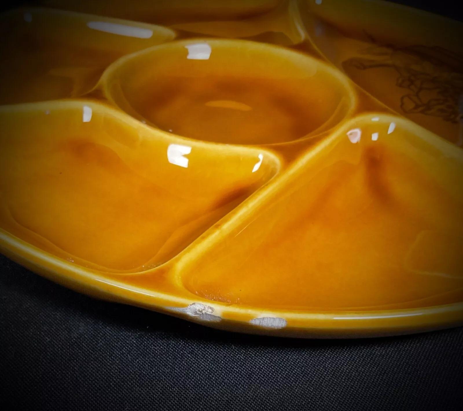 Vintage 1960s-1970s Set of 6 Gien Raclette Plates - 2Y475 For Sale 3