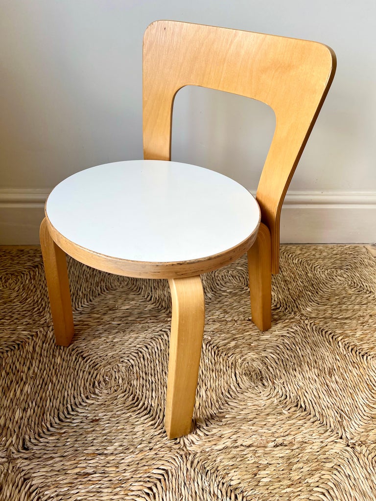 Vintage 1960s/70s children's chair, model N65 by Alvar Aalto for