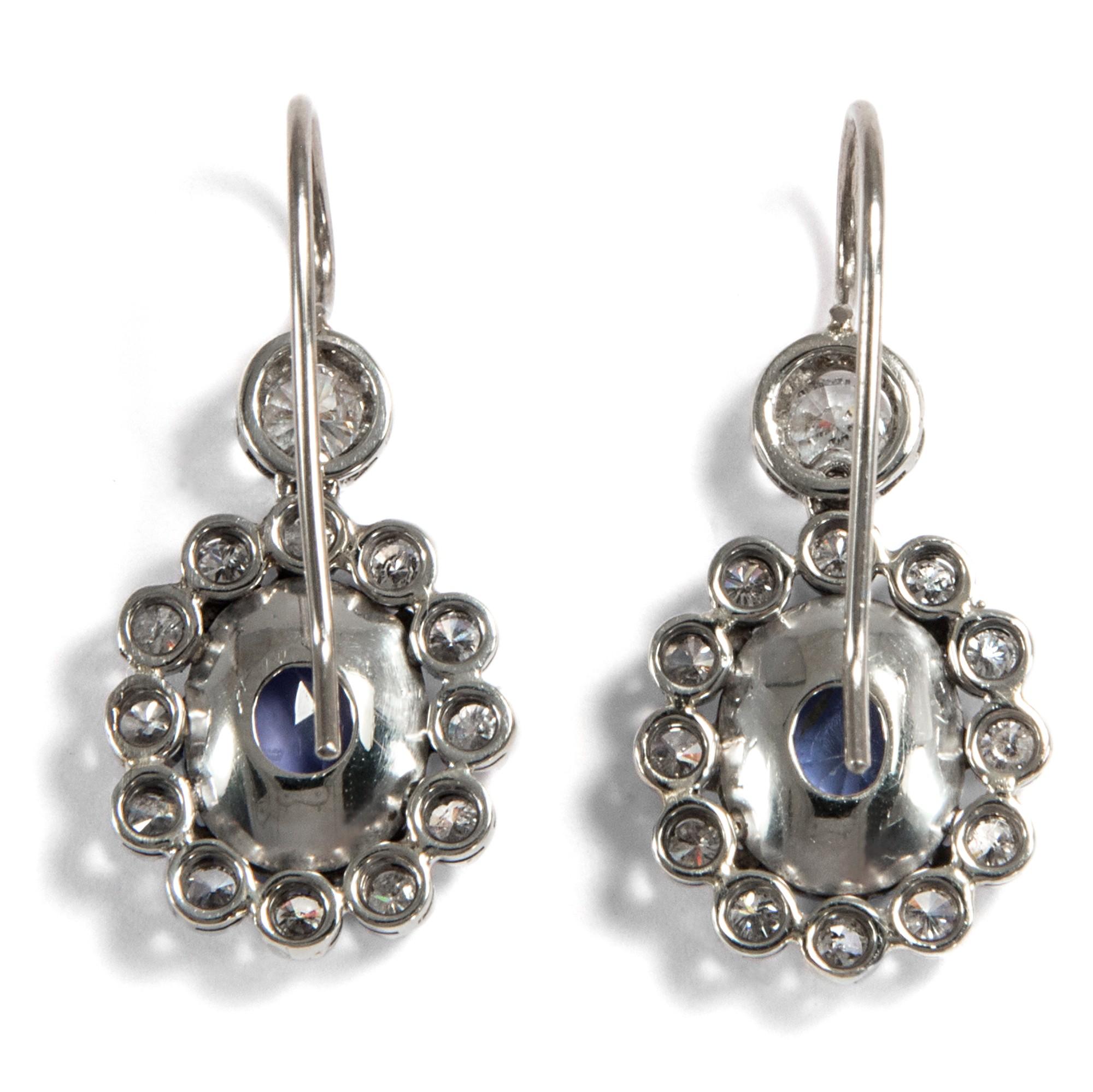 sapphire earrings antique