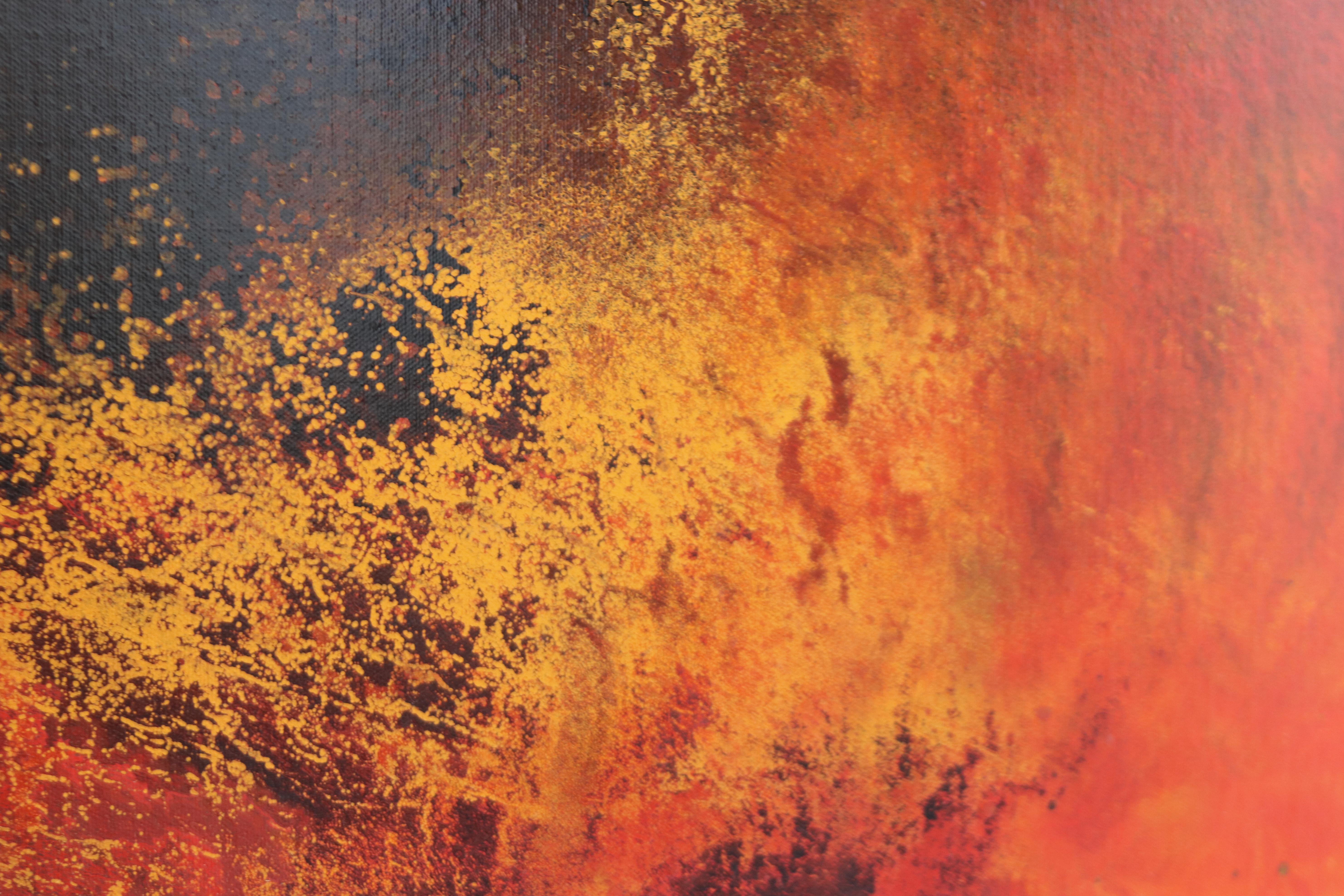 Mid-Century Modern Vintage 1960s Abstract Painting by John Popovic For Sale