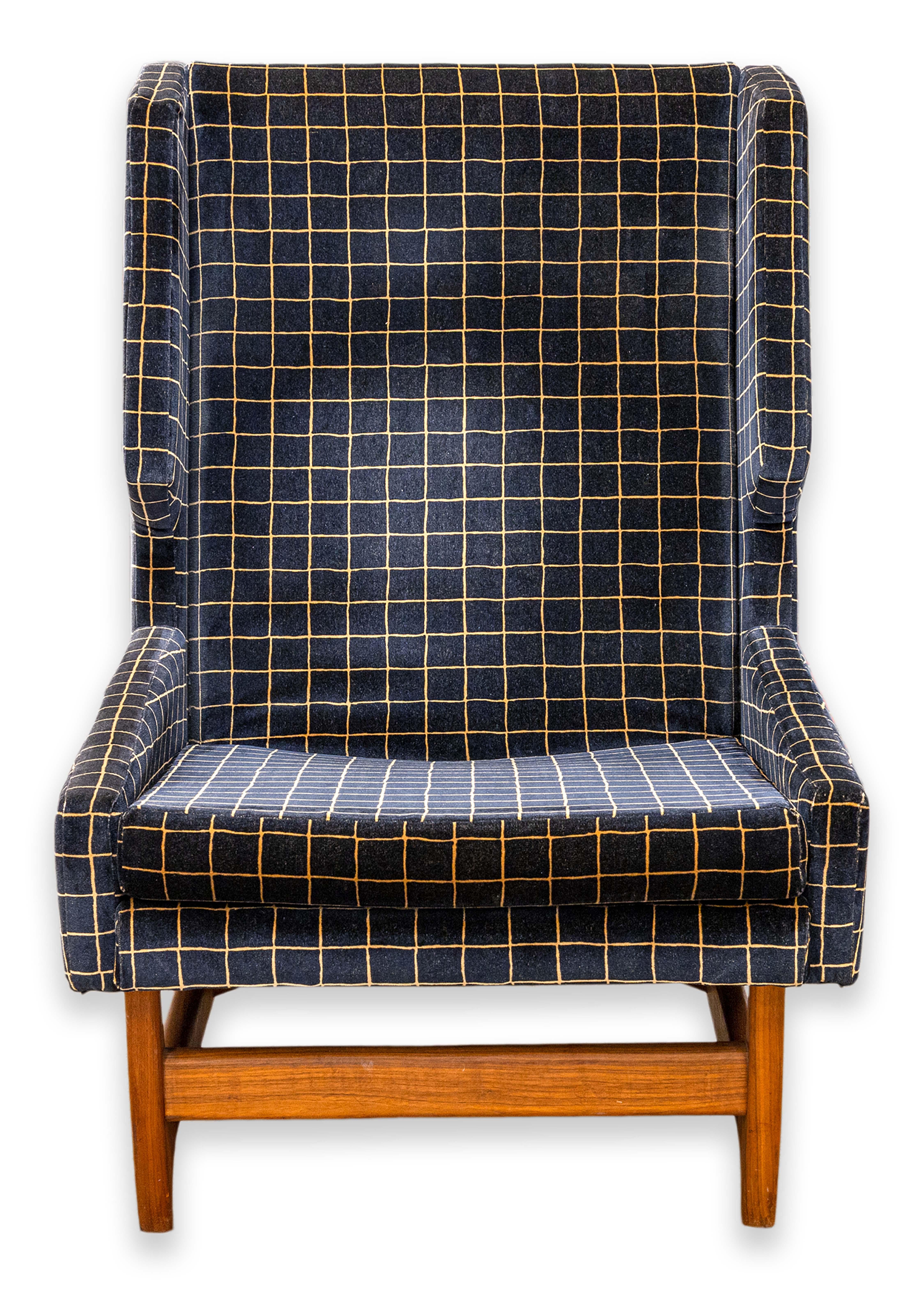 Vintage 1960s Adrian Pearsall Style Highback Mid Century Modern Lounge Chair For Sale 5