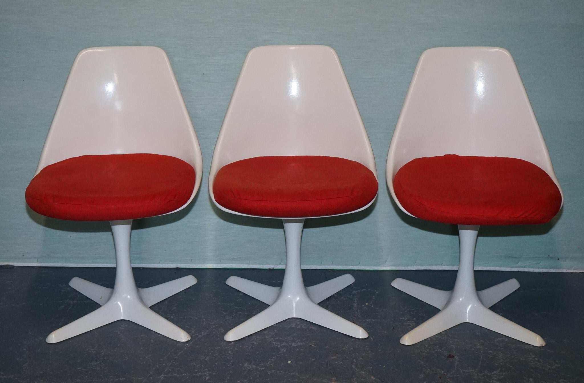 VINTAGE 1960s ARKANA BY MAURICE BURKE SET OF 5 DINING CHAIRS For Sale 5