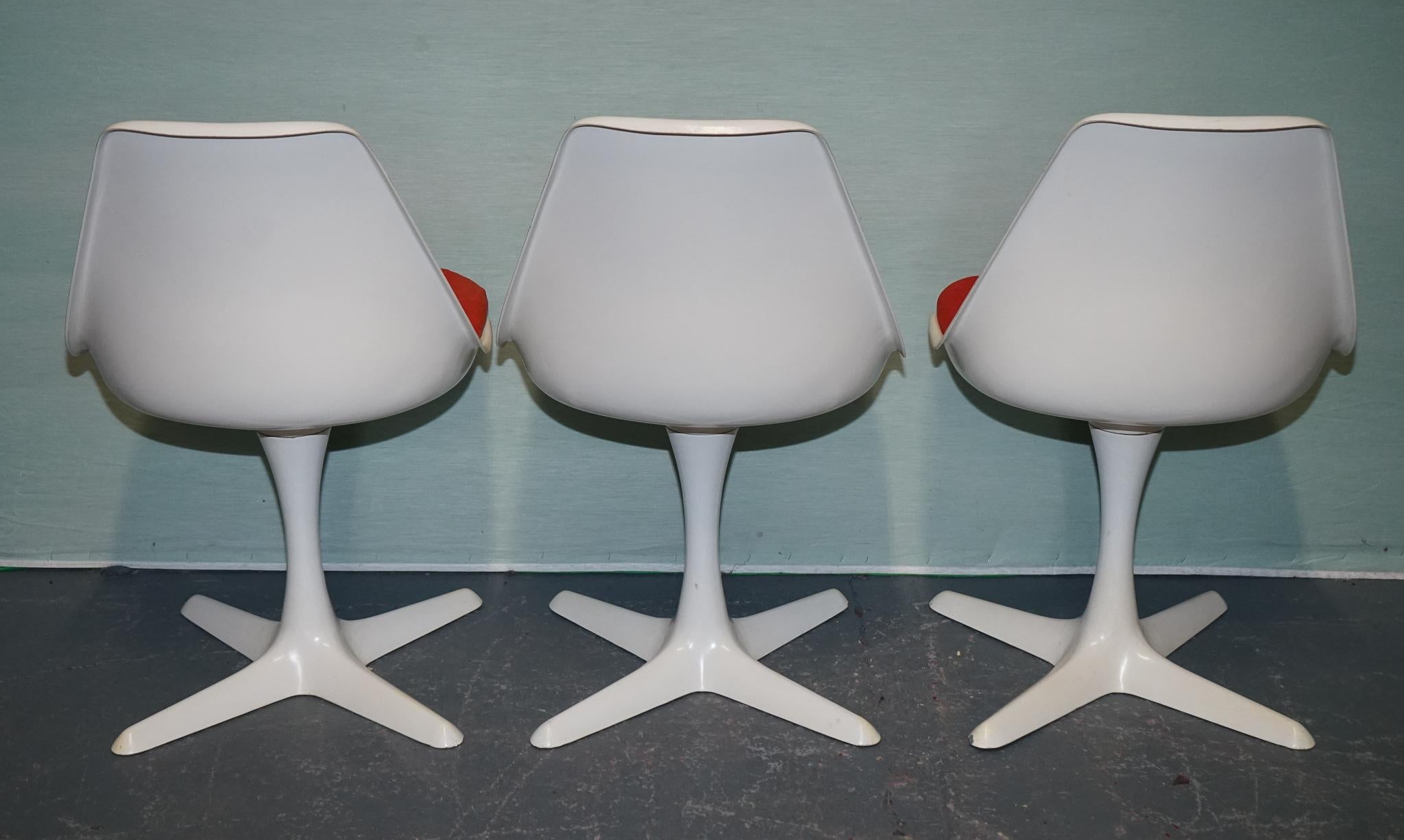 British VINTAGE 1960s ARKANA BY MAURICE BURKE SET OF 5 DINING CHAIRS For Sale