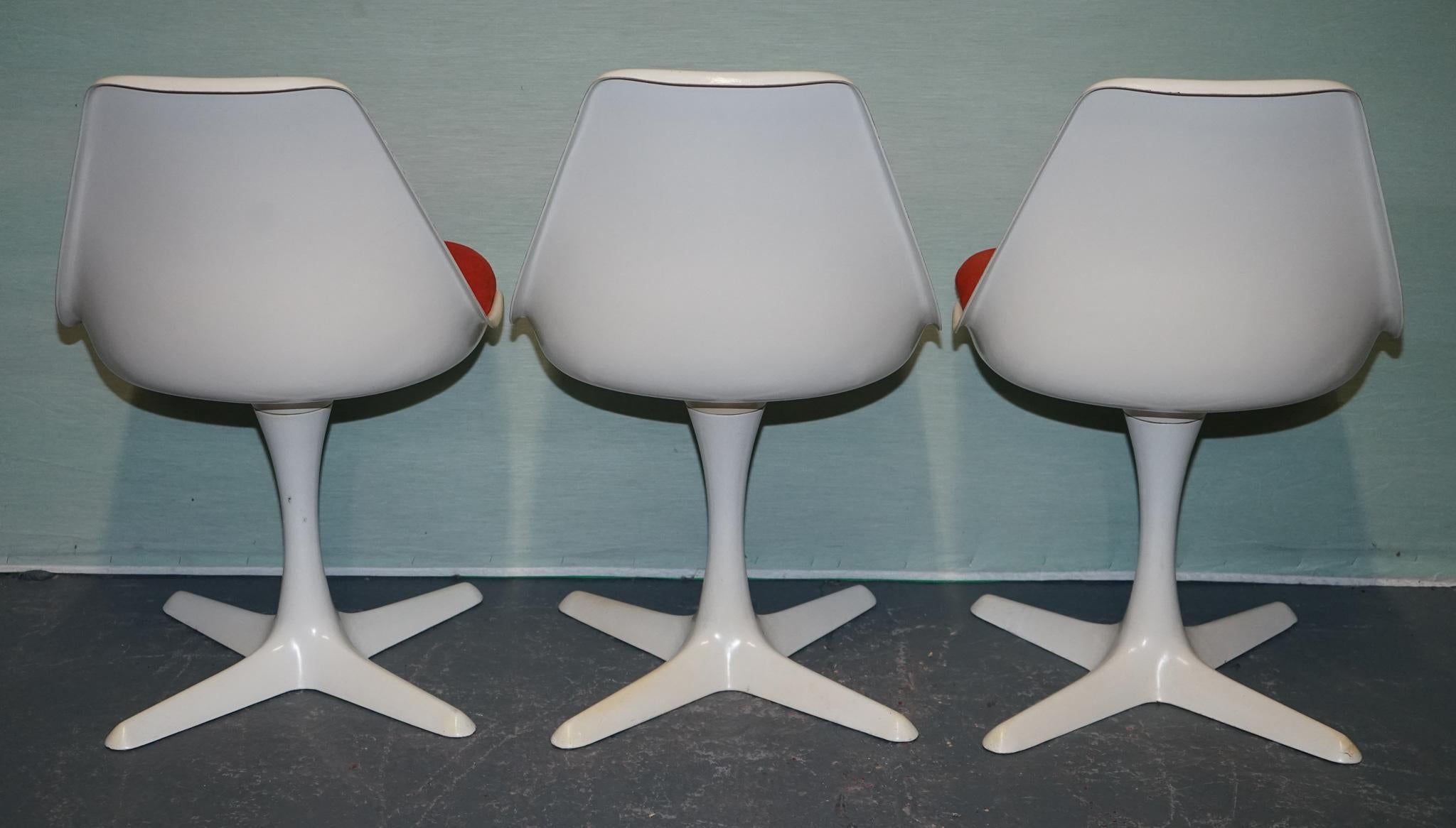 VINTAGE 1960s ARKANA BY MAURICE BURKE SET OF 5 DINING CHAIRS For Sale 1