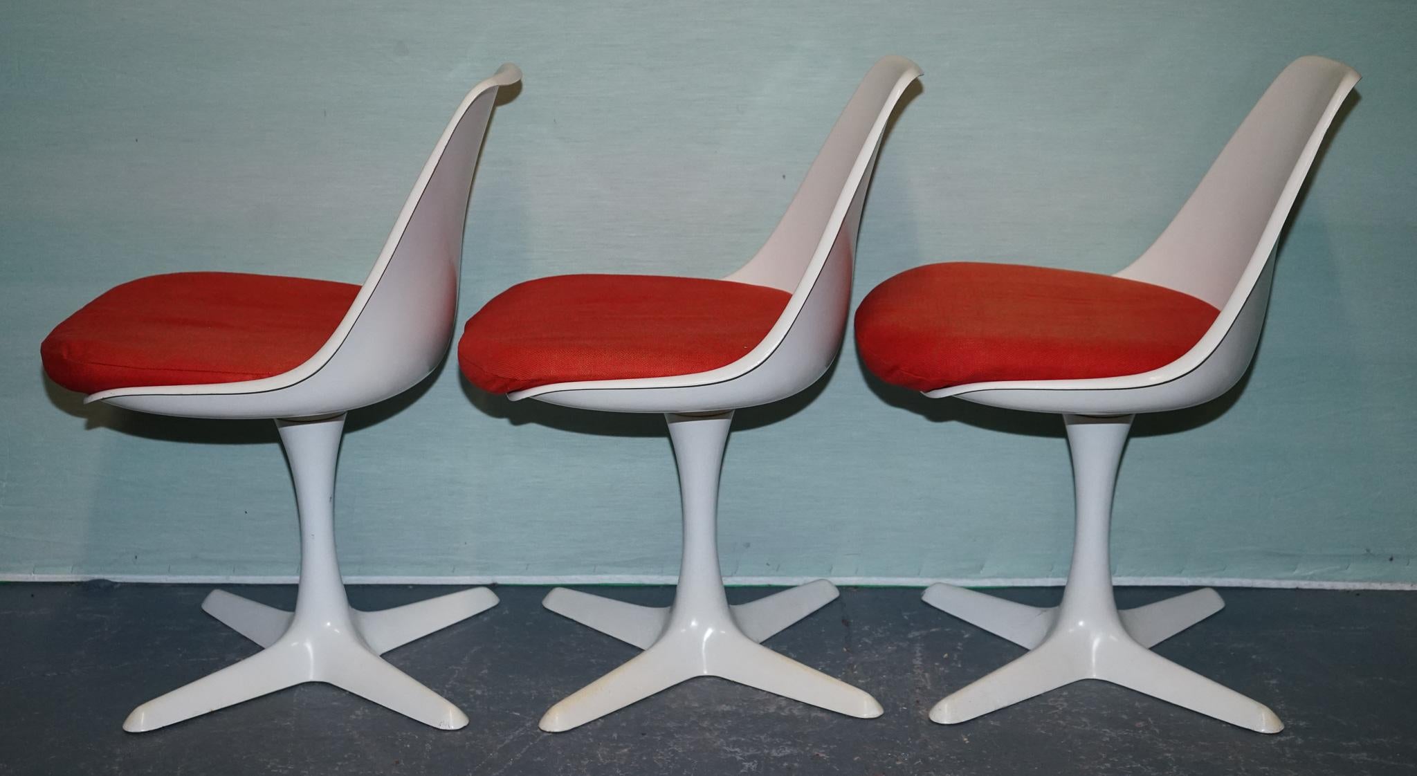 VINTAGE 1960s ARKANA BY MAURICE BURKE SET OF 5 DINING CHAIRS For Sale 2