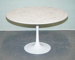 VINTAGE 1960s ARKANA TULIP DINING MARBLE TOP TABLE BY MAURICE BURKE