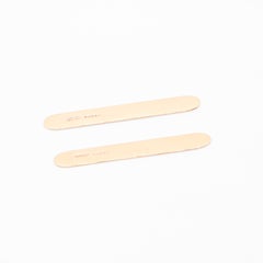 Vintage 1960s Asprey 9K Yellow Gold Collar Stays, in Original Case