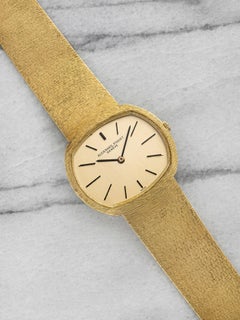 Vintage 1960s Audemars Piguet 18K Yellow Gold Landscape Ellipse Manual Wind 32mm