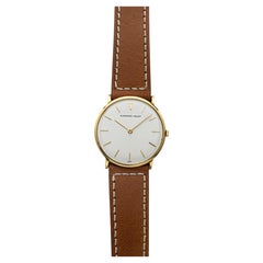 Vintage 1960s Audemars Piguet Ultra Thin 18K Yellow Gold White Dial Manual 32mm