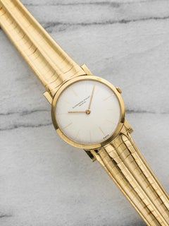 Vintage 1960s Audemars Piguet Ultra Thin 18K YG 5043 Manual White 36mm