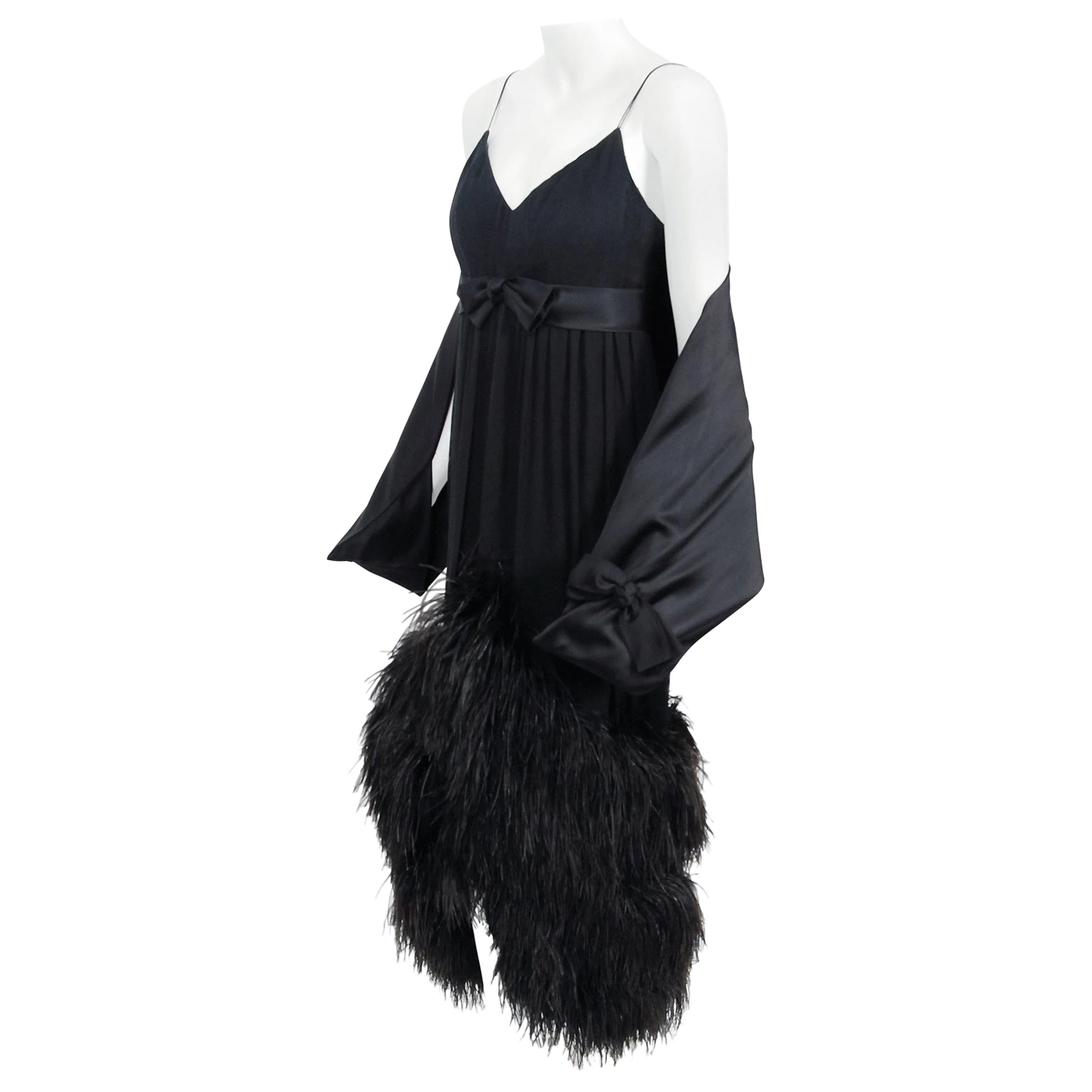 black gown with shawl