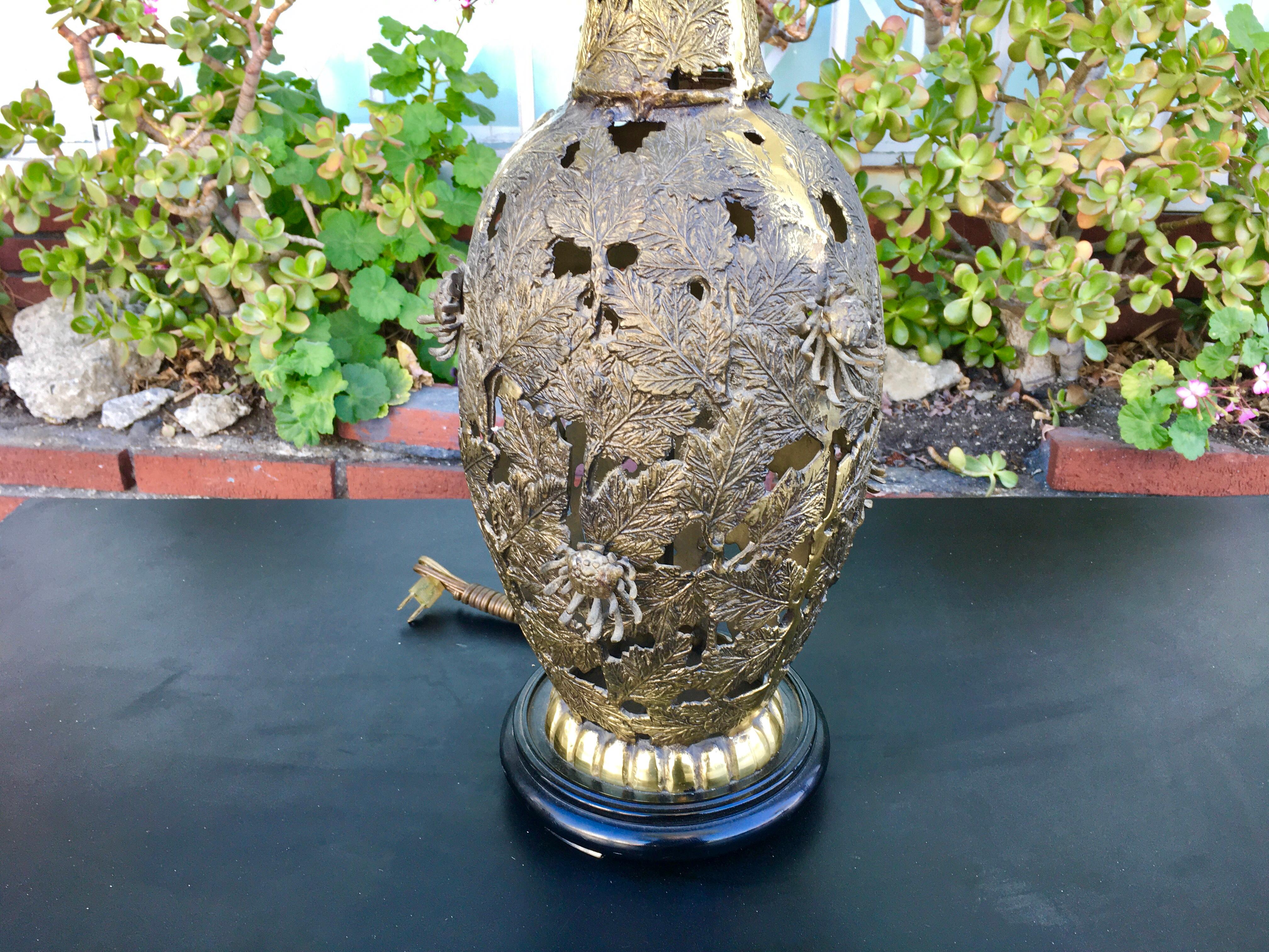 Lampada in ottone vintage anni '60 In condizioni buone in vendita a North Hollywood, CA