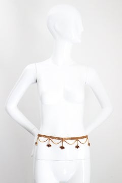 Vintage 1960s Bronze Rhinestone Waist Belt 1960s rhinestone belt UK 8-10 US 4-6