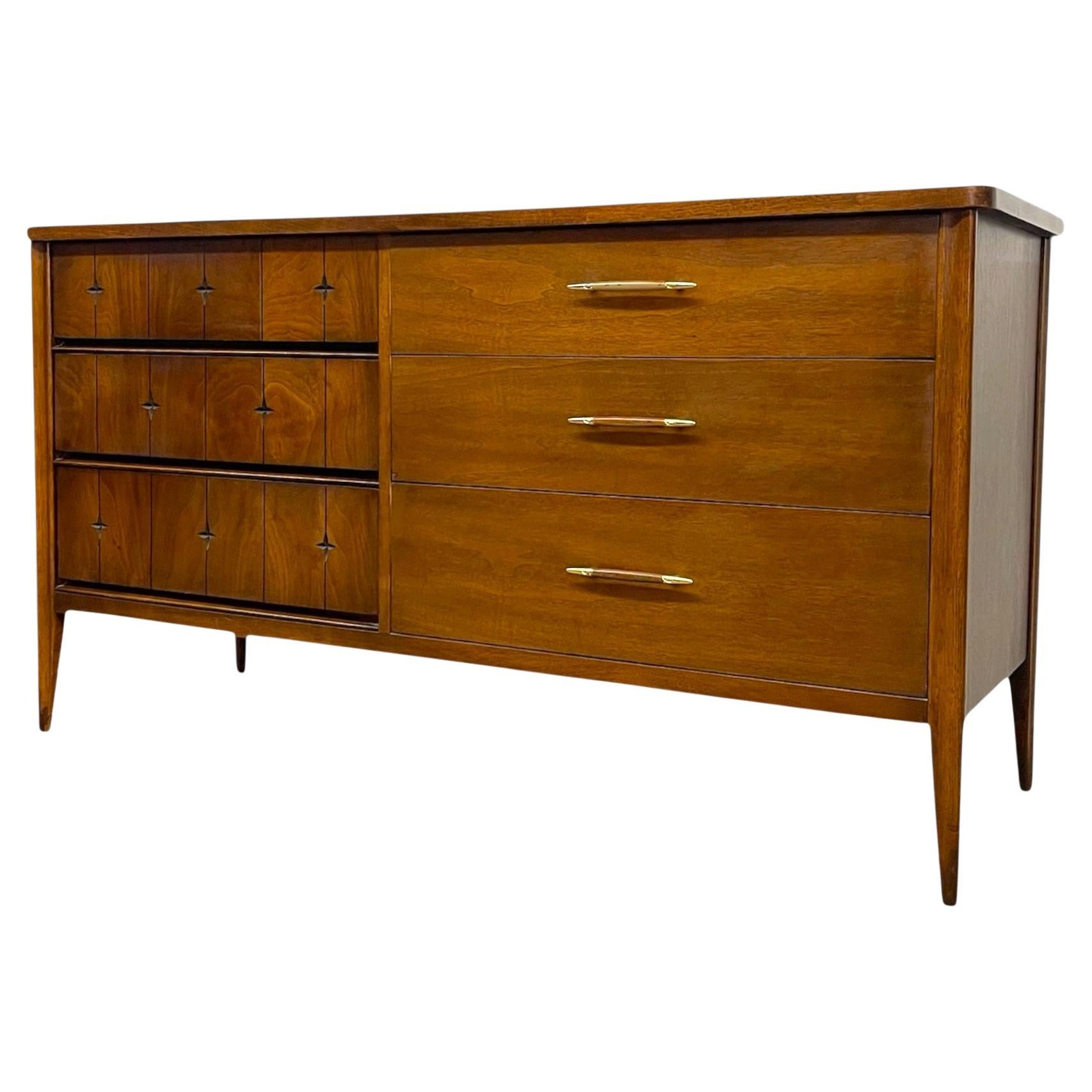 Cassettone a 6 cassetti Broyhill Saga Mid-Century Modern, vintage 1960