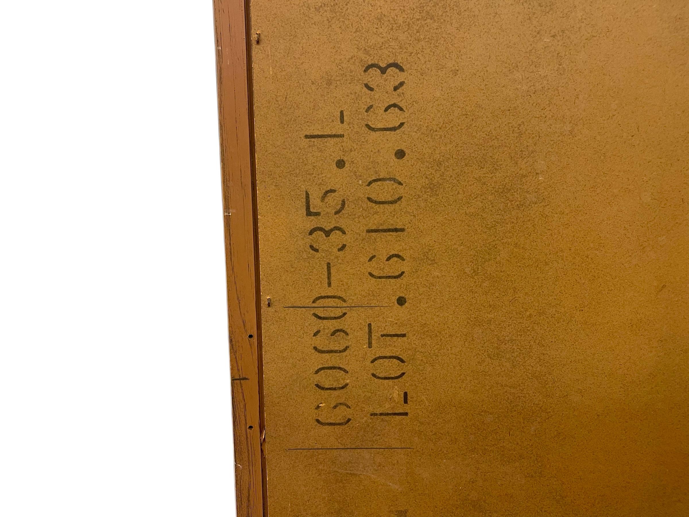 Specchio Vintage 1960 Broyhill Saga Mid Century Modern Design con incisione a stella. in vendita 4