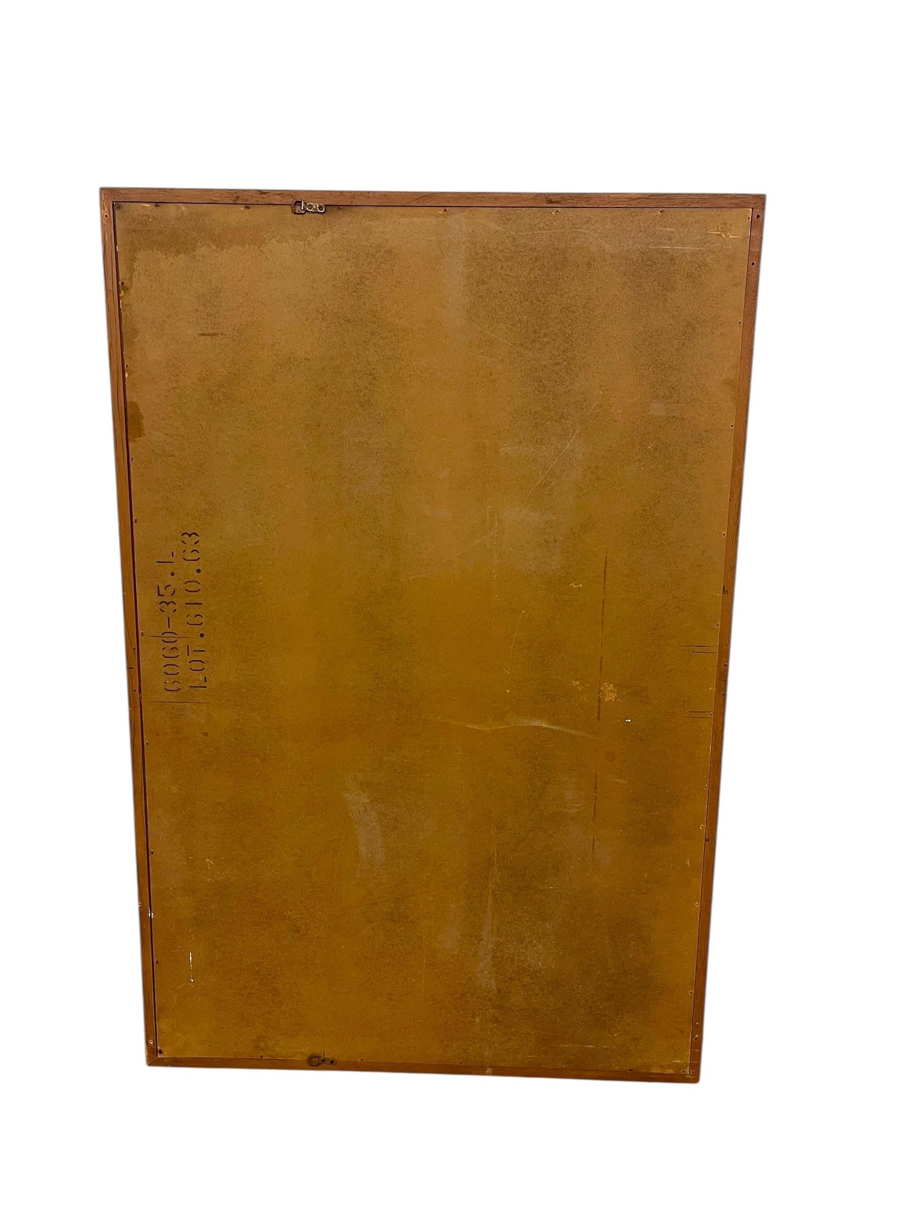 Specchio Vintage 1960 Broyhill Saga Mid Century Modern Design con incisione a stella. in vendita 3