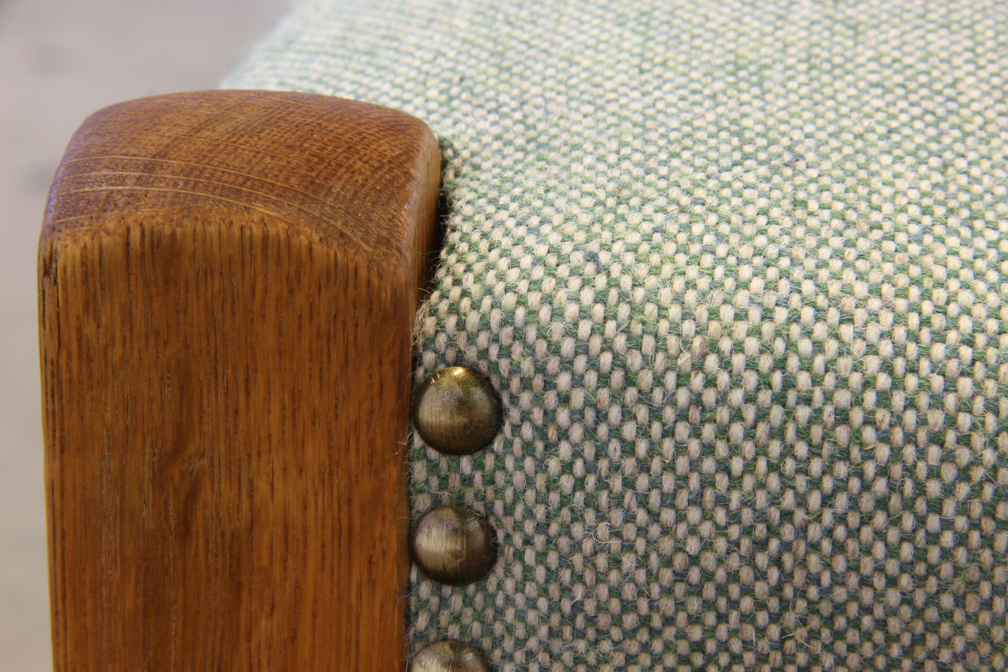 Vintage 1960s Brualist Danish Oak Dining Chairs style of Henning Kjærnulf 7