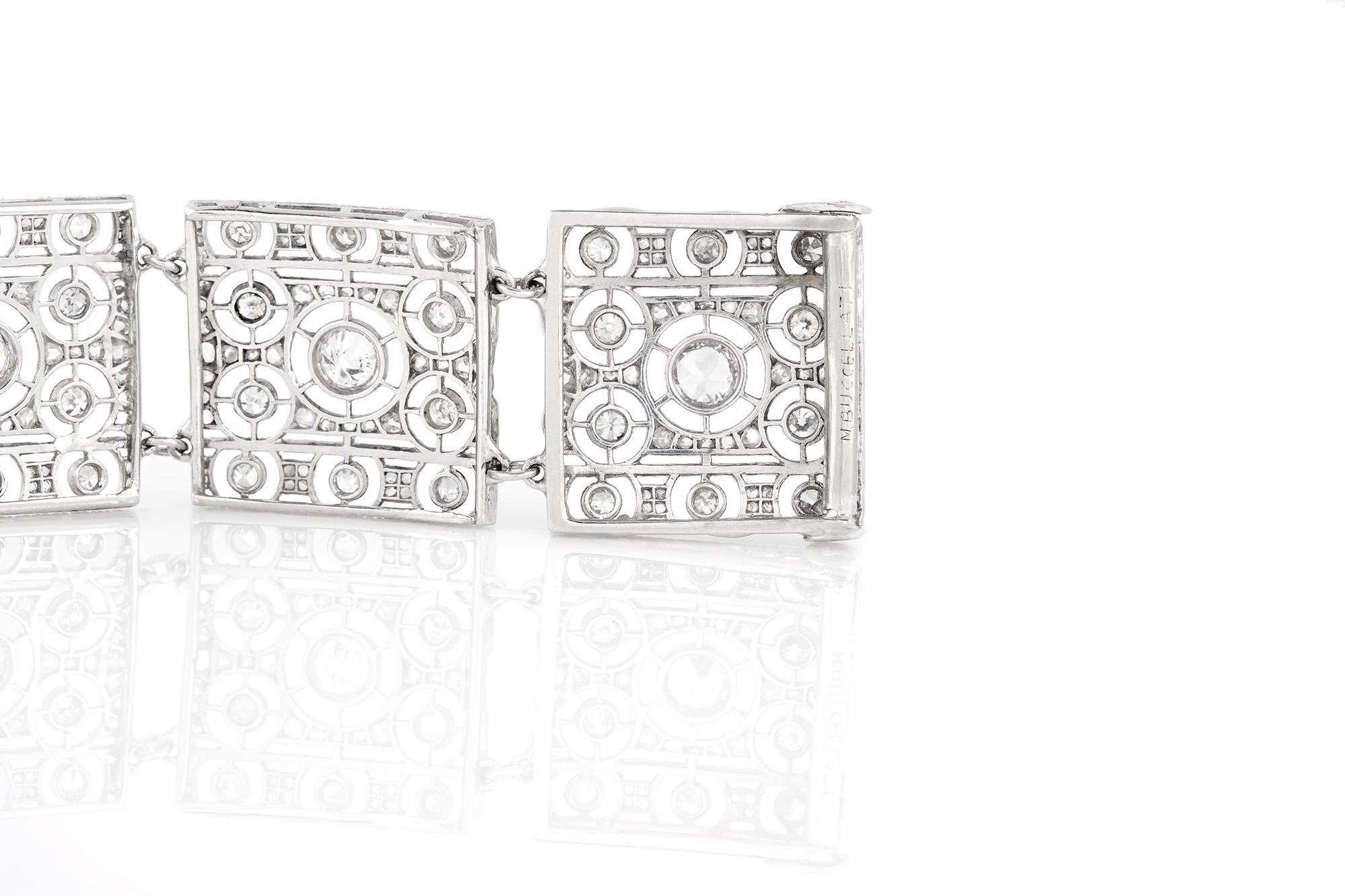 Pulsera vintage de diamantes Buccellati de los años 60 en Bueno estado para la venta en New York, NY