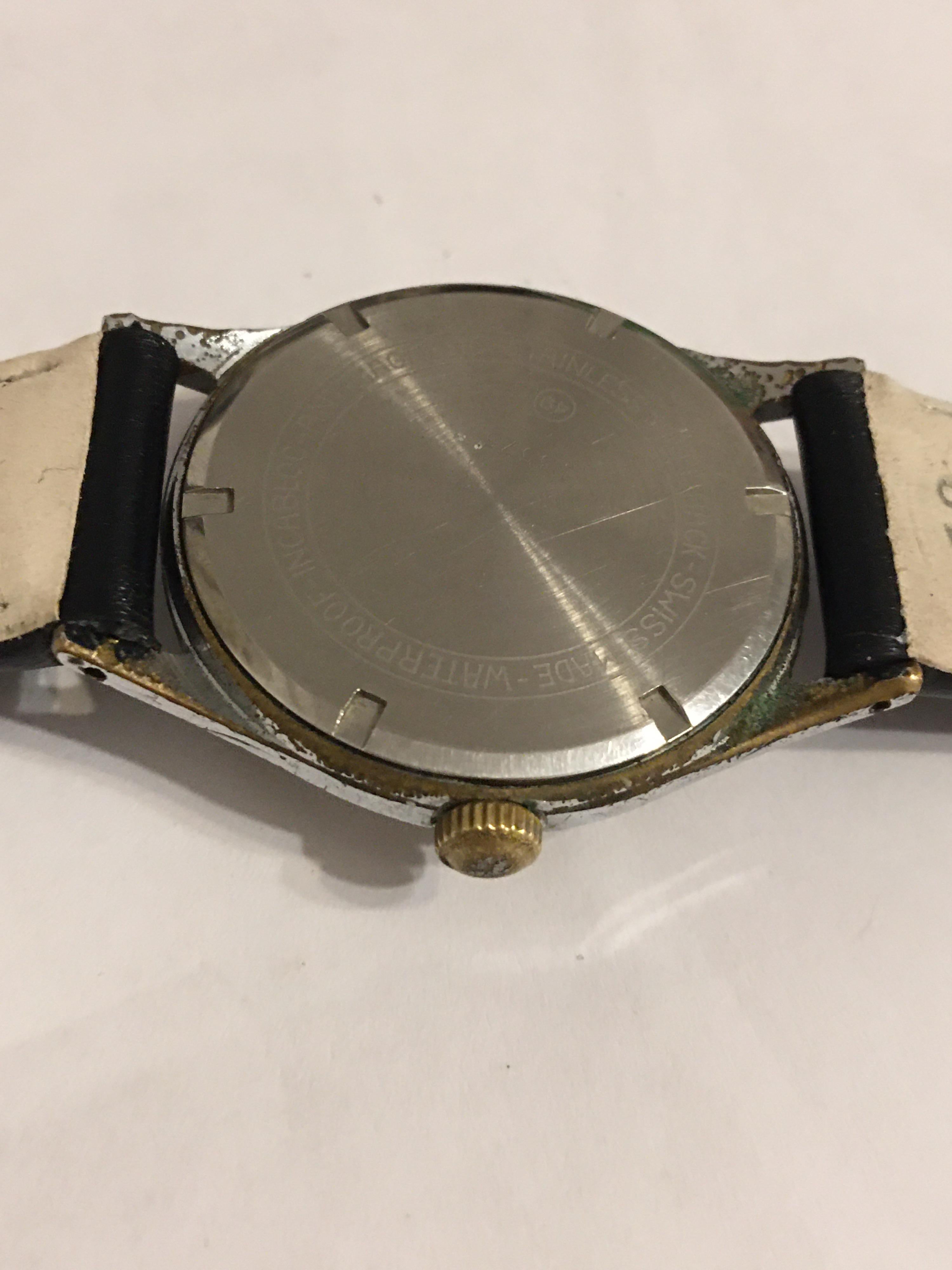 Vintage 1960s Bucherer 17 Jewels Mechanical Watch In Fair Condition For Sale In Carlisle, GB