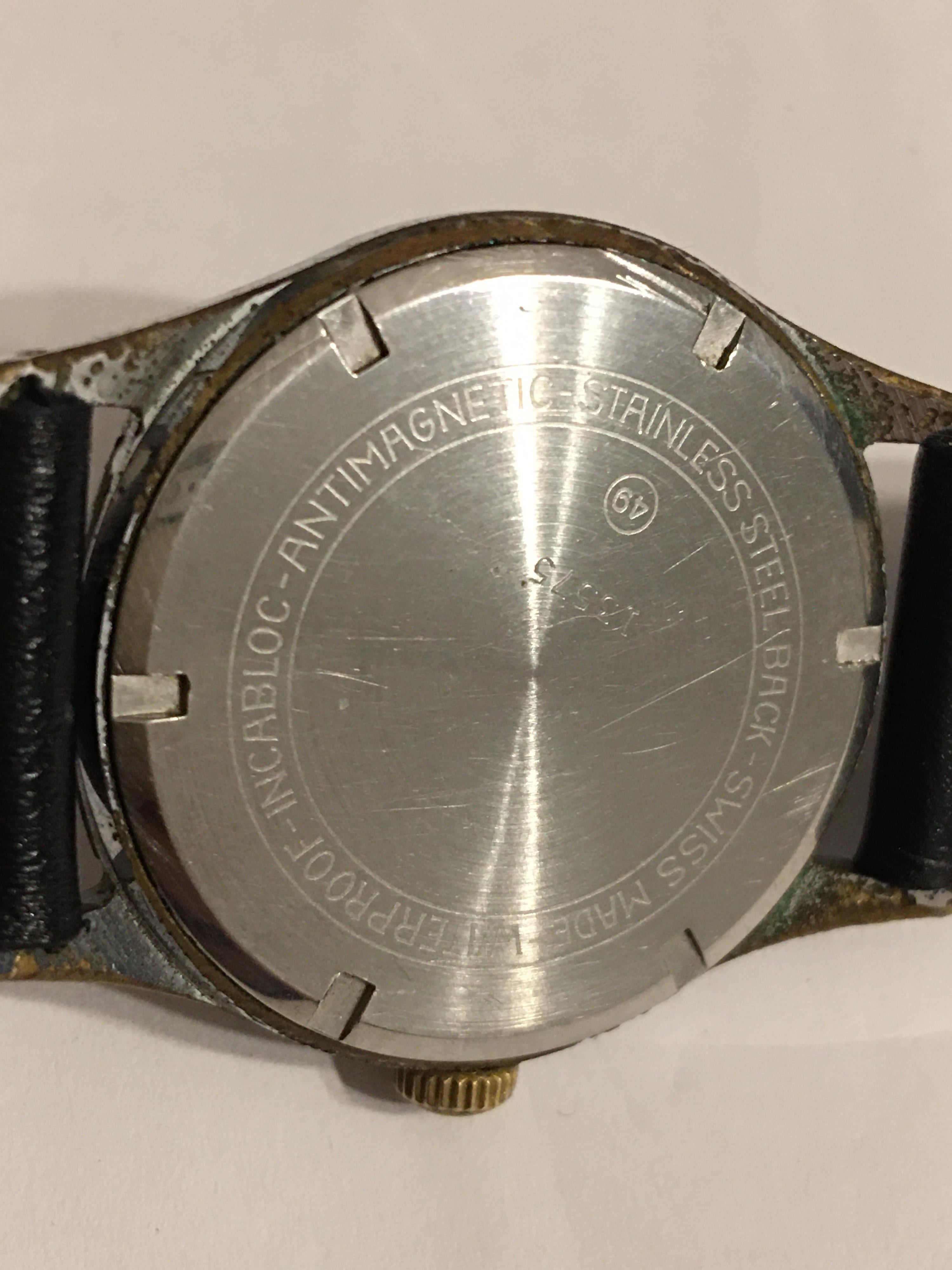 Women's or Men's Vintage 1960s Bucherer 17 Jewels Mechanical Watch For Sale