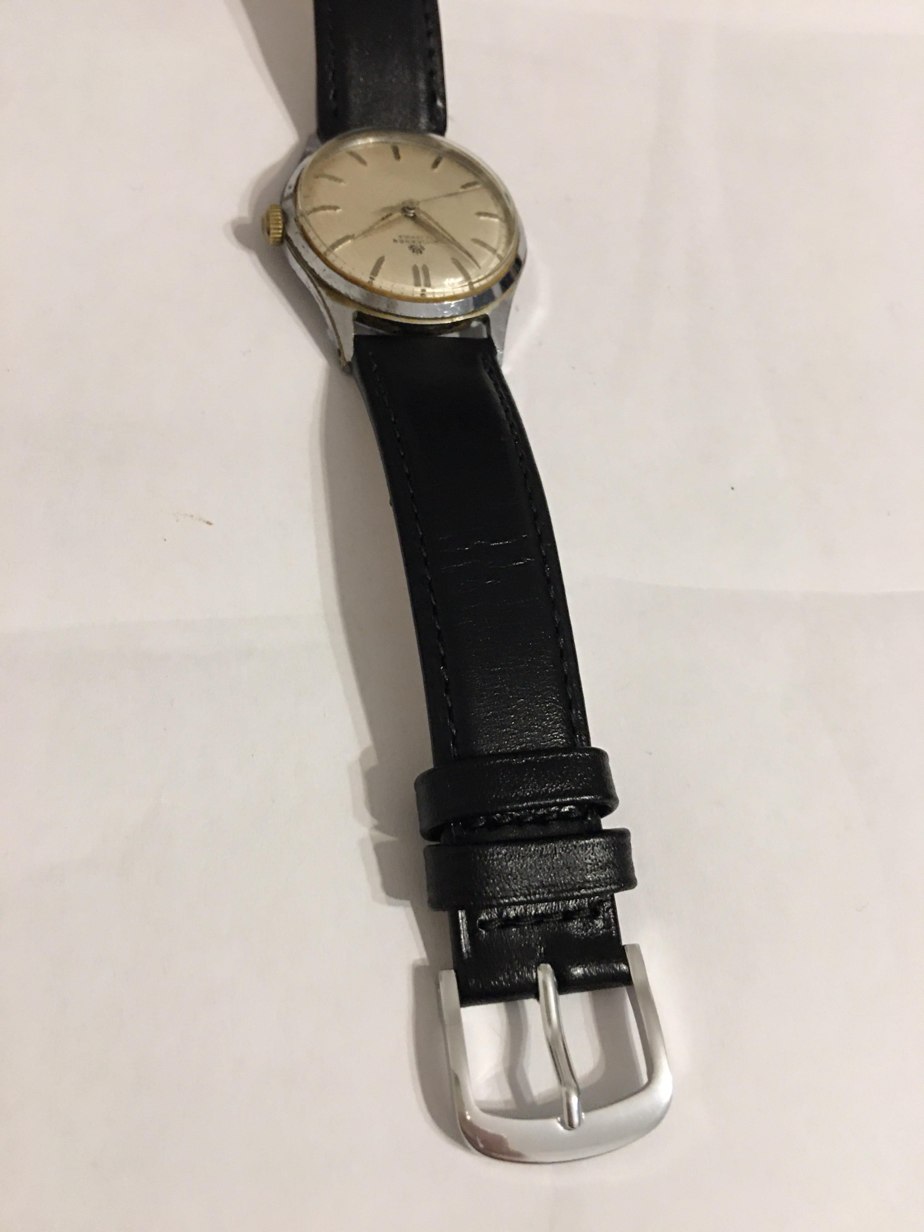 Vintage 1960s Bucherer 17 Jewels Mechanical Watch For Sale 2