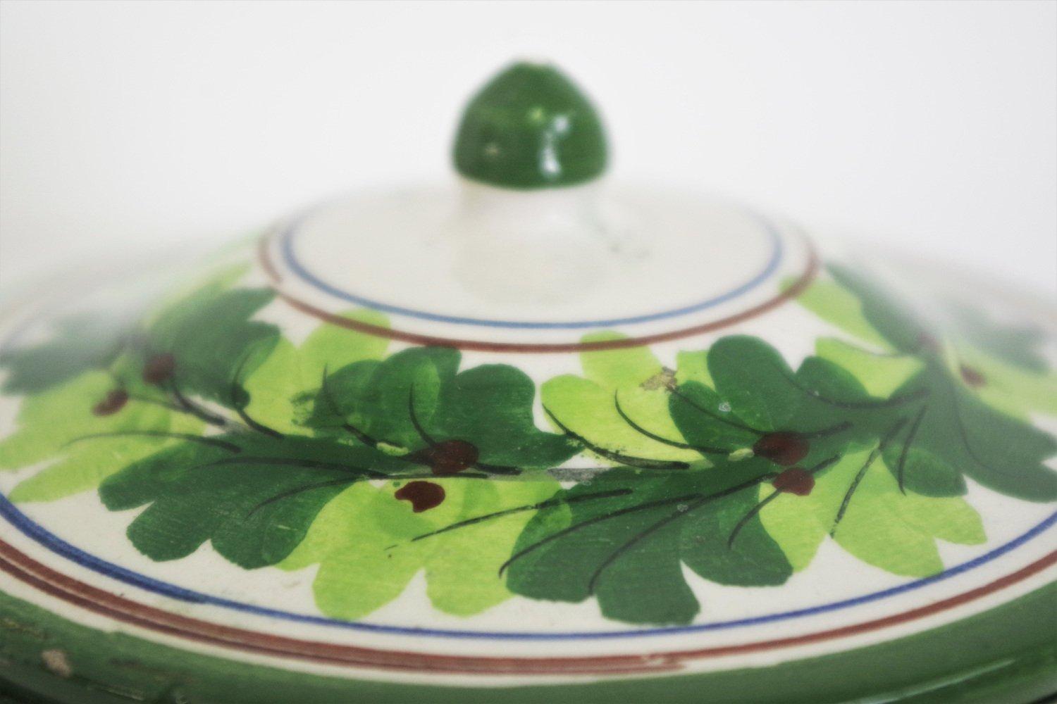 Vintage 1960s Capodimonte Bombonera Porcelana Jarrón - Hecho a mano Masterpiec italiano en Bueno estado para la venta en Manzano, IT