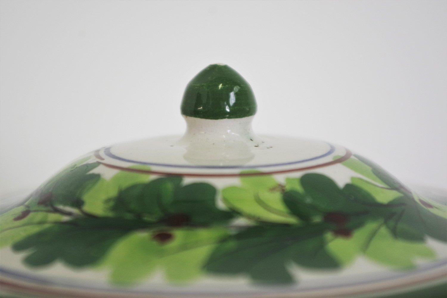 Vintage 1960s Capodimonte Bombonera Porcelana Jarrón - Hecho a mano Masterpiec italiano Mid-20th Century en venta