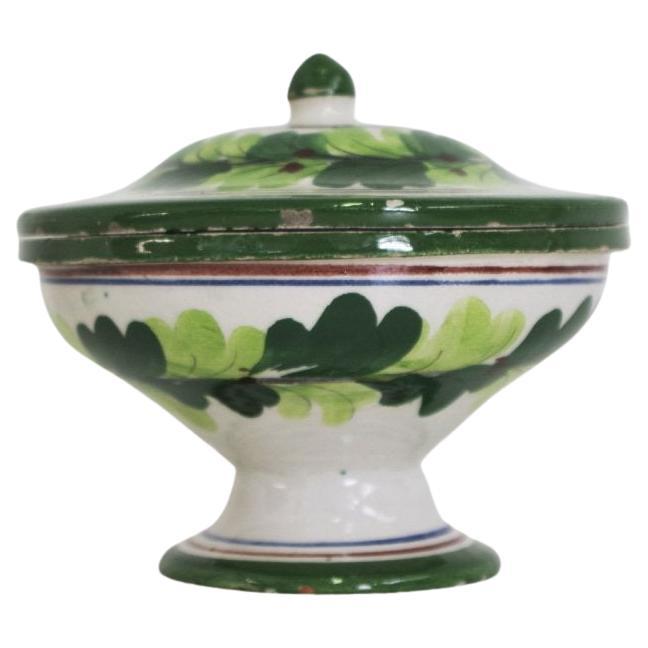 Vintage 1960s Capodimonte Bombonera Porcelana Jarrón - Hecho a mano Masterpiec italiano en venta