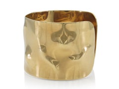 Vintage 1960s Cartier Gold Crumble Cuff Bracelet