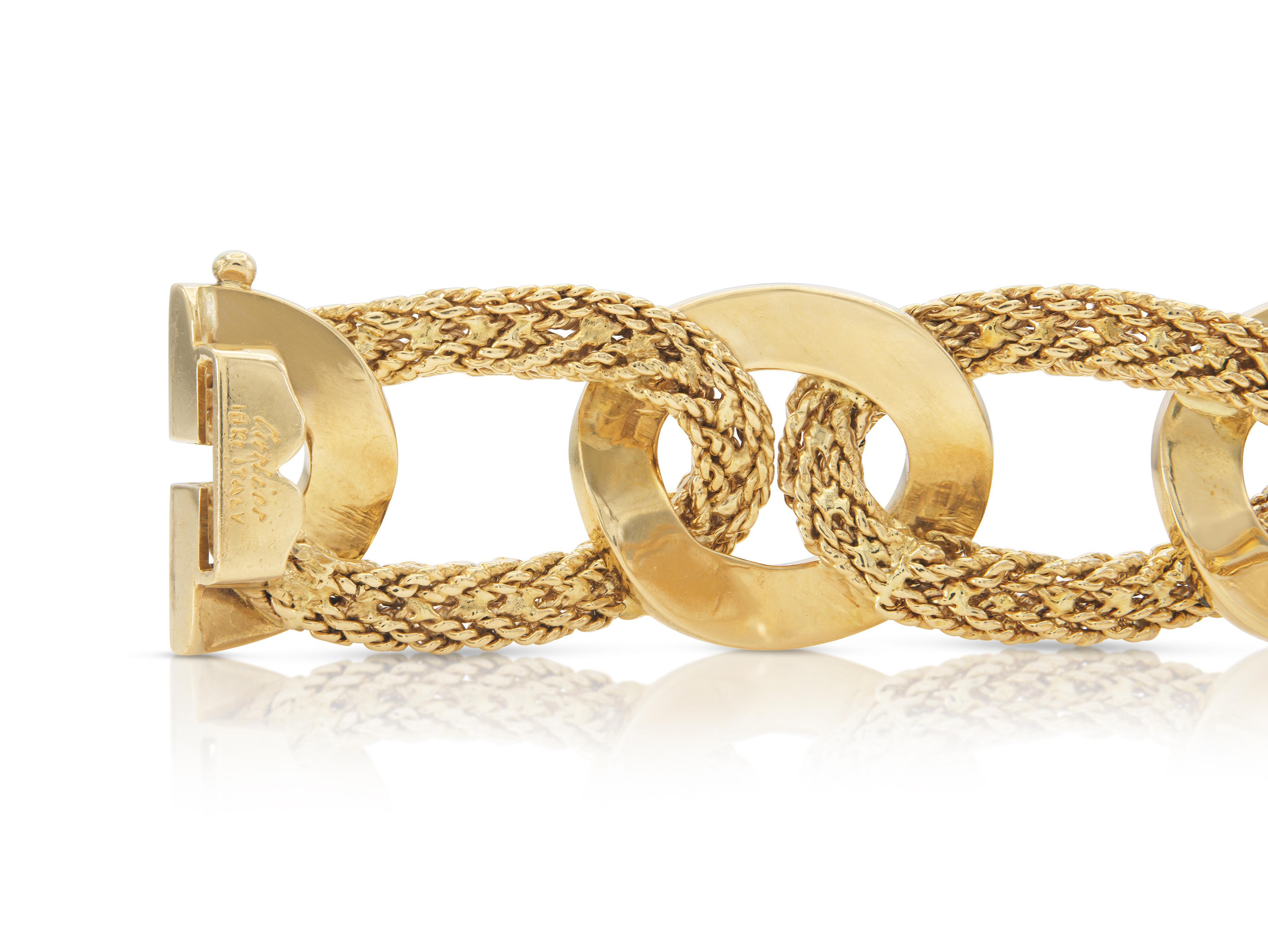 Bracciale a maglie Cartier vintage degli anni '60 in vendita 1