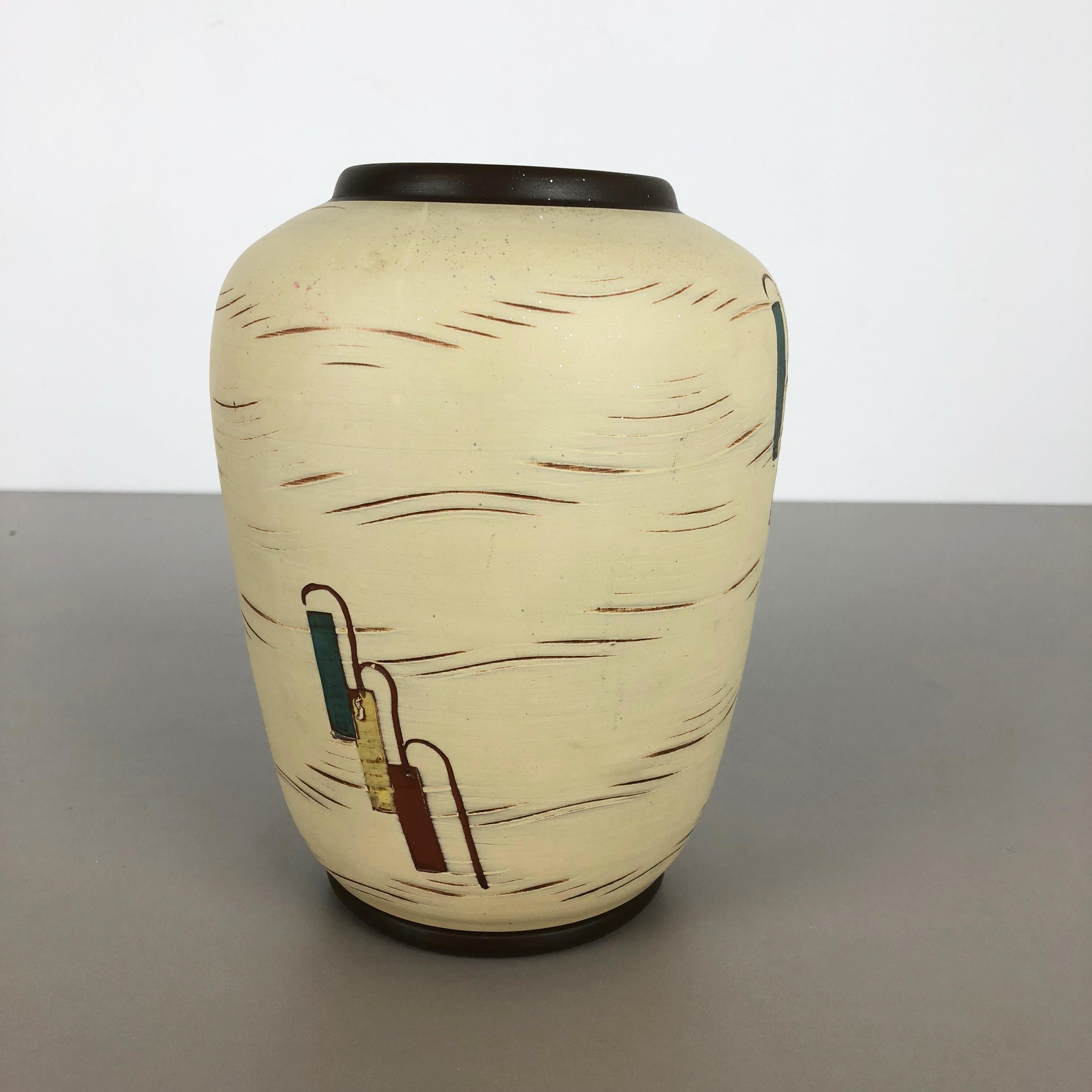 Keramikvase aus den 1960er Jahren von Sawa Ceramic Franz Schwaderlapp, Deutschland (Moderne der Mitte des Jahrhunderts) im Angebot