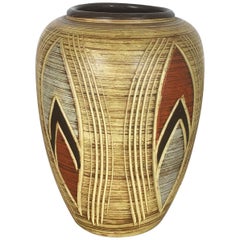 Vase en céramique vintage des années 1960 par Sawa Ceramic Franz Schwaderlapp, Allemagne