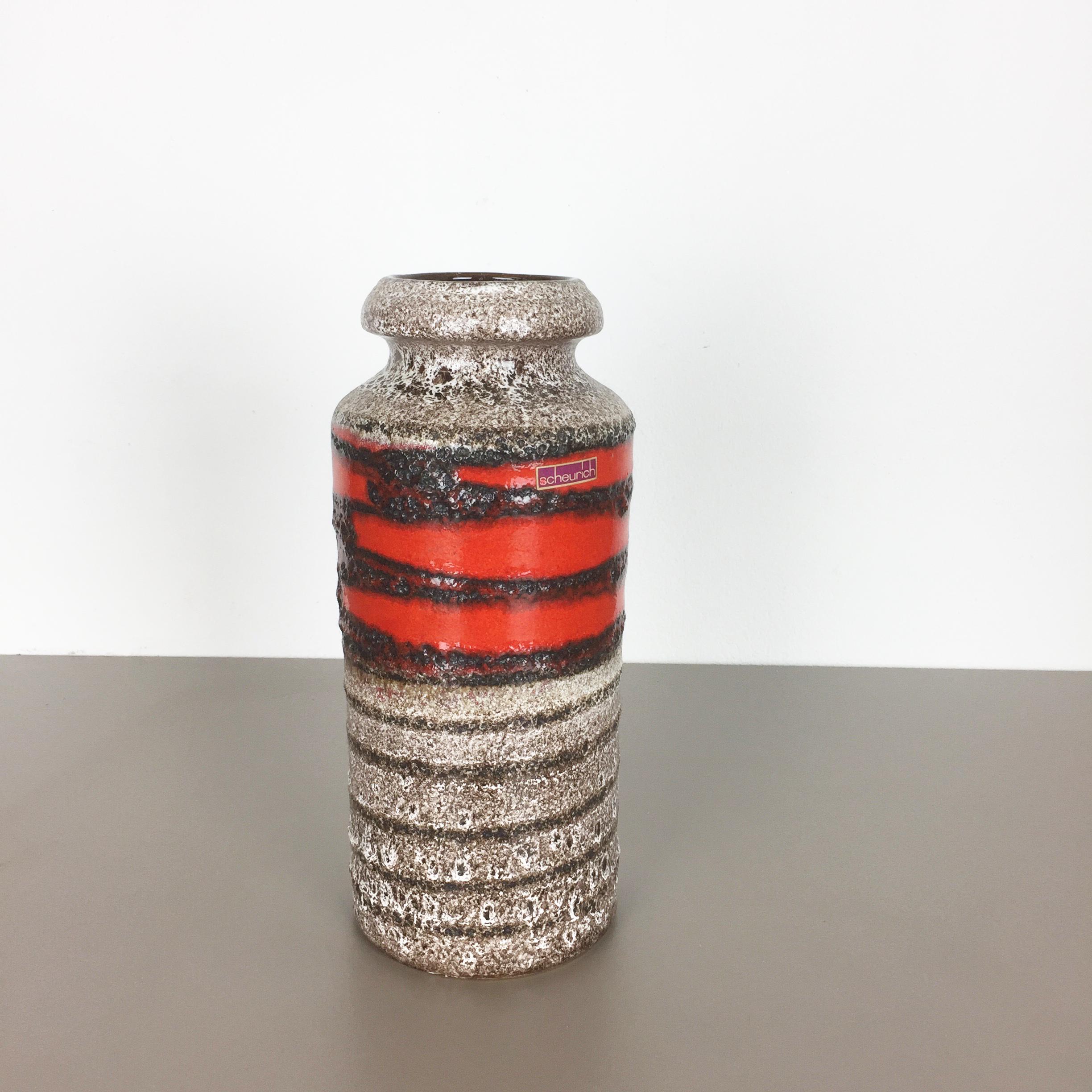 Article:

Pottery ceramic vase 

Fat lava


Producer:

Scheurich, Germany


Decade:

1960s


Origin:

Germany



Description:

Original vintage 1960s pottery ceramic vase in Germany. High quality German production with a
