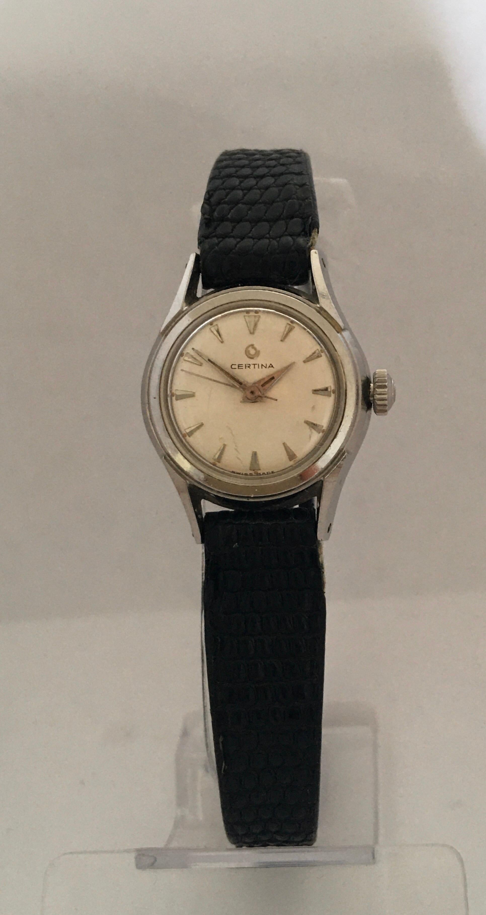 Vintage 1960s Certina Ladies Mechanical Watch For Sale 3
